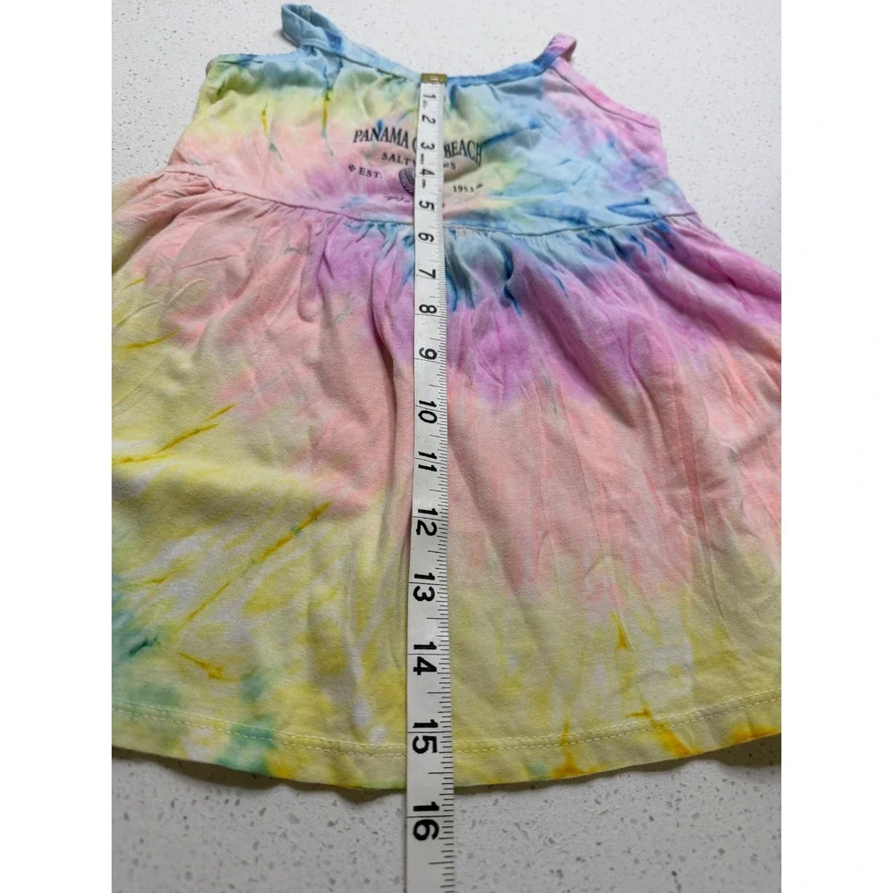 Dreamside Kids Panama City Beach Tie Dye Dress 4T Florida Salty Vibes Pastel